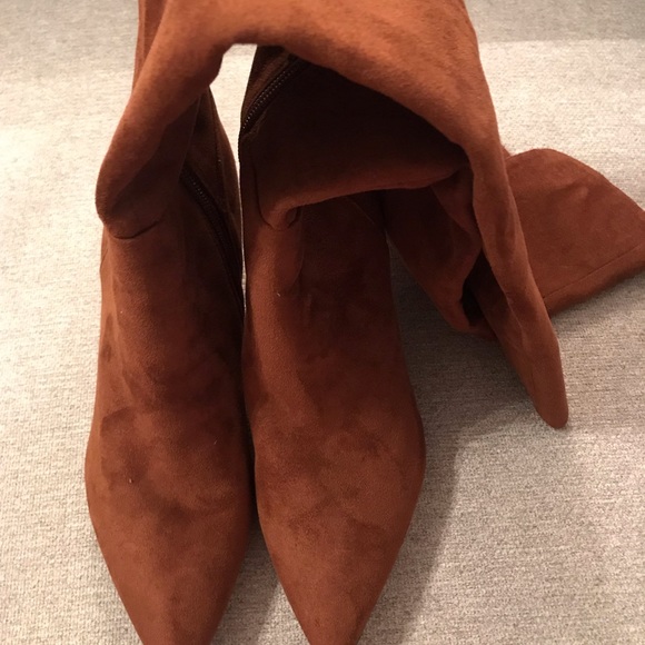 Marc Fisher Shoes - Chestnut Suede Knee-High Boot
